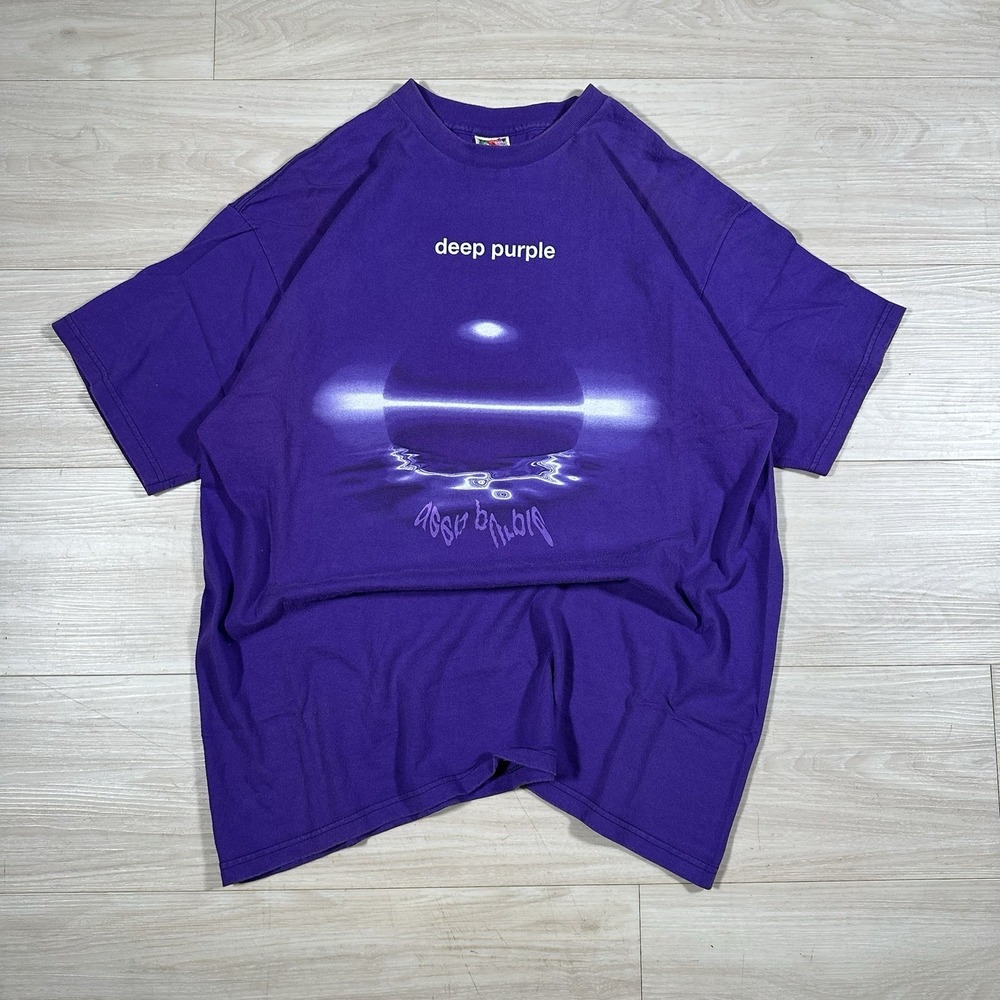 Vintage 90s Deep Purple Shirt World Tour 1999 Progressive Rock Band Men's Tee XL